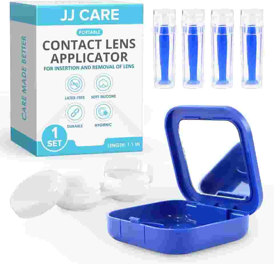 JJ CARE Aplicador de lentes de contato – Pacote de pacote, removedor de lentes de contato para lentes rígidas, êmbolo de contato visual para contatos rígidos, ferramenta de remoção de contato para