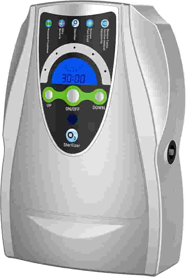 Gerador de ozônio doméstico, remoção de odor em máquina de ozônio 500 mg/h, projetado especificamente para água limpa, frutas, vegetais (prata)