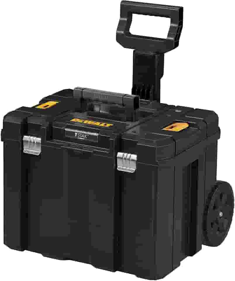DEWALT Caixa Organizadora Profunda e com Rodas, Ideal para Armazenamento e Transporte de Ferramentas, Modelo DWST17820, Capacidade de 28L