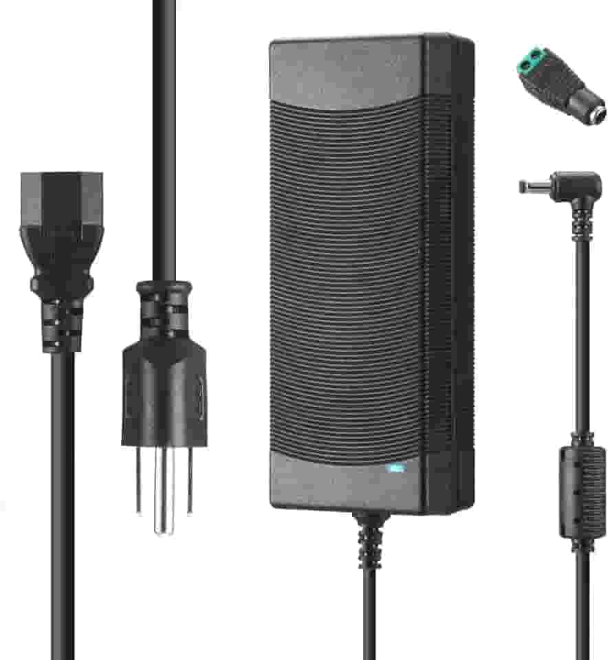 Fonte de alimentação 12V 10A 120W 100V ~ 240V AC para DC Transformador conversor, adaptador de fonte de alimentação de 12 volts 10 Amp com conector de saída CC de 5,5 mm x 2,1 mm para impressora 5050