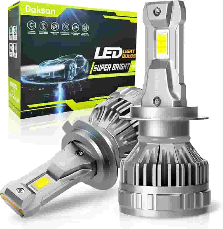 Kit Ultra Lâmpada LED Daskan Farol H7 H11 HB3/9005 HB4/9006 36000LM 6500K Branco Frio, 2 Lâmpadas 100W Super Brilho, IP68, 12-24V (HB4)