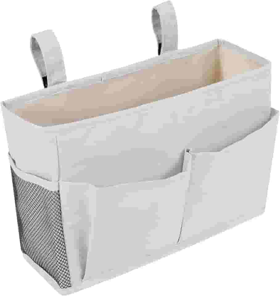 Bolsa de armazenamento de cabeceira, organizador de cama de cabeceira, organizador de cama para beliche, organizador multifuncional de cabeceira com 5 bolsos para assento de carro, camas de hospital