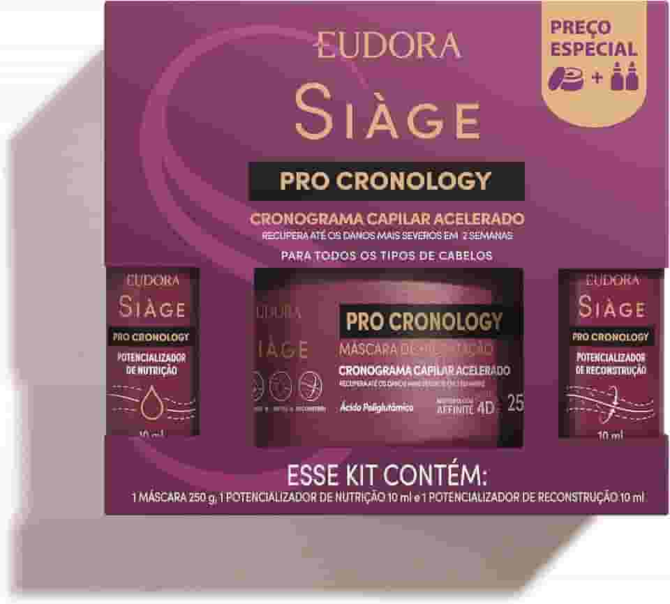EUDORA SIÀGE KIT MÁSCARA + 2 POTENCIALIZADORES PRO CRONOLOGY