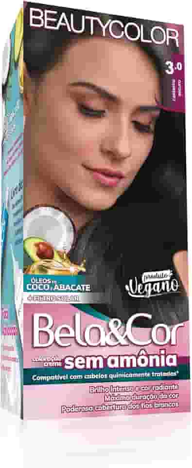 Coloração Bela&Cor Sem Amônia - 3.0 Castanho Escuro
