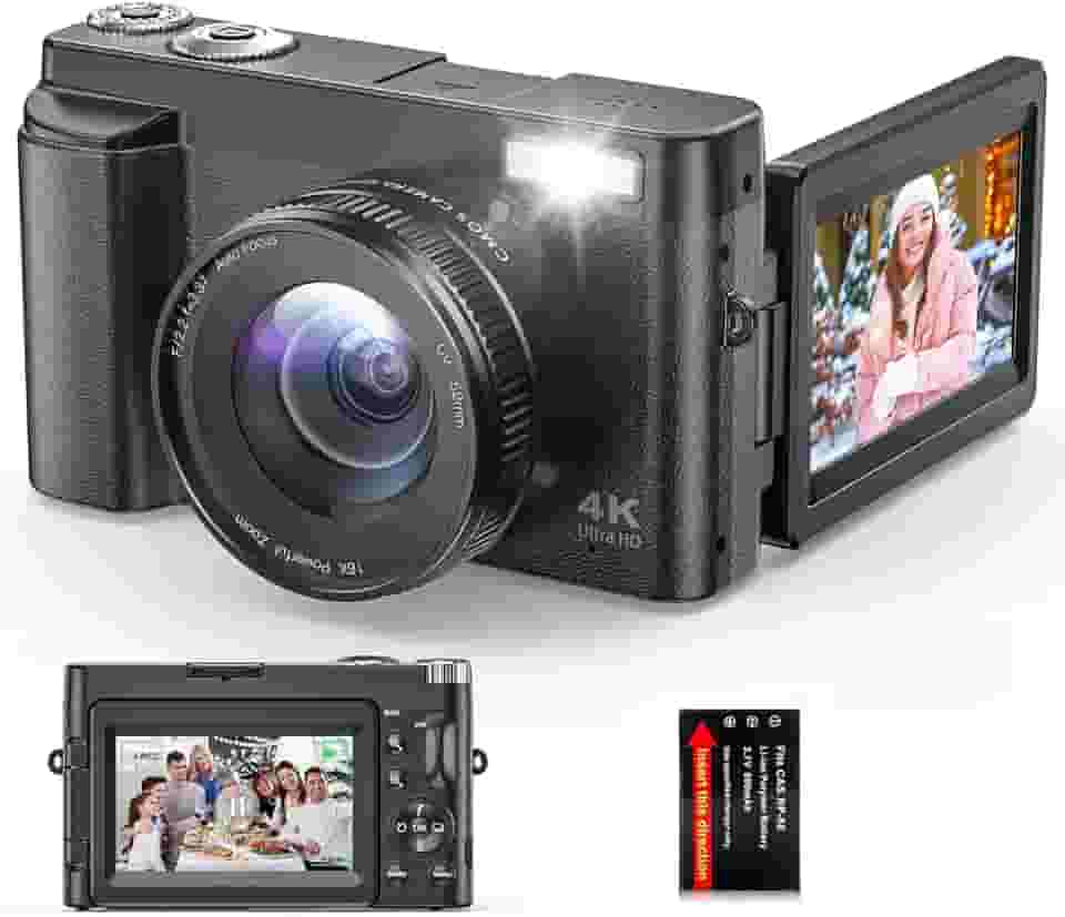 Camera Fotografica, Zoom de 16x Camera Digital, Sensor de Imagem Cmos Cybershot, 8 Megapixel Camera Fotografica Digital, Camera Cybershot, Cyber Shot, Maquina Fotografica, Camera 4k