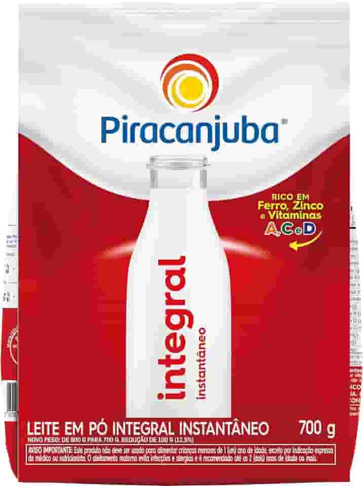Leite em Pó Integral Instantâneo Piracanjuba Pouch 700g