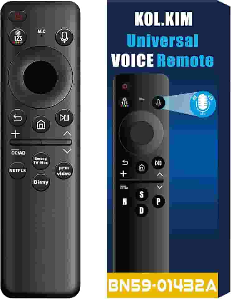 BN59-01432A Controle remoto universal por voz Smart TV operado por bateria compatível com controle remoto Samsung TV SEM célula solar Neo QLED 8K The Frame Crystal UHD CU8000 DU8000 M80B M70B M8 LS03C