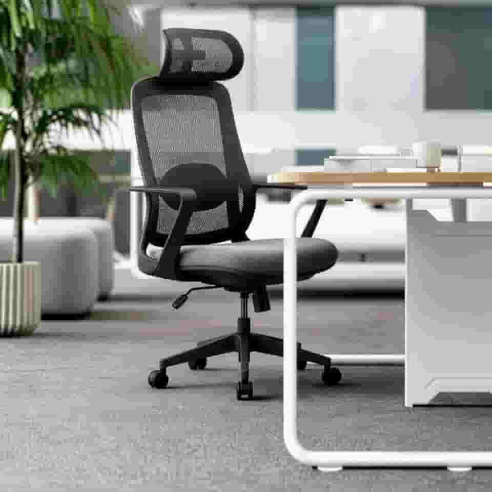 Cadeira Escritório Presidente Ergonomica Ergopro One Nr17 Cor Cinza/preto