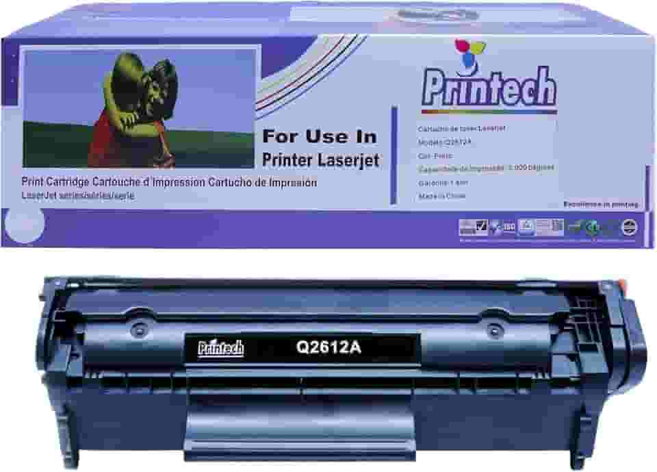 Toner Compatível Q2612A / 12A para HP LaserJet 1010 1020 1022 3050 3052 3055 Printech 100% novo