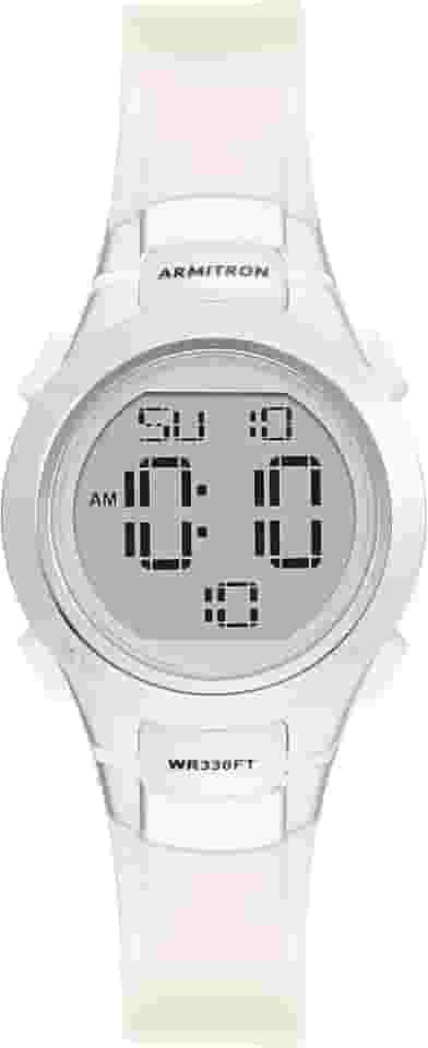 Armitron Sport Women's Digital Chronograph Resin Strap Watch, 45/7012
