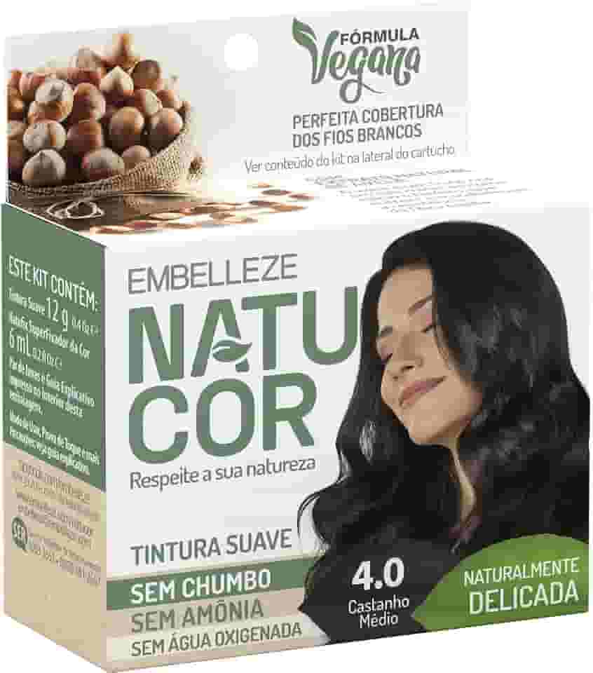 natucor Tinta De Cabelo Natucor Individual Avelã Castanho Médio 4.0 Naturalmente Delicada