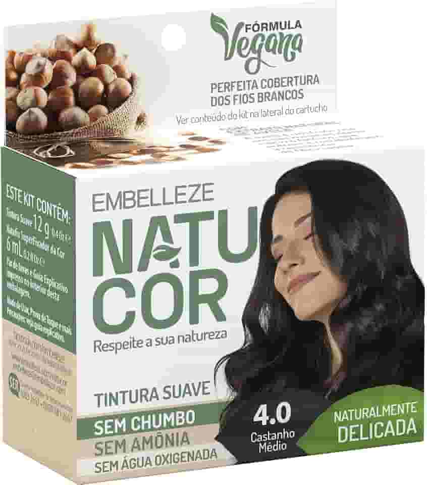 natucor Tinta De Cabelo Natucor Individual Avelã Castanho Médio 4.0 Naturalmente Delicada