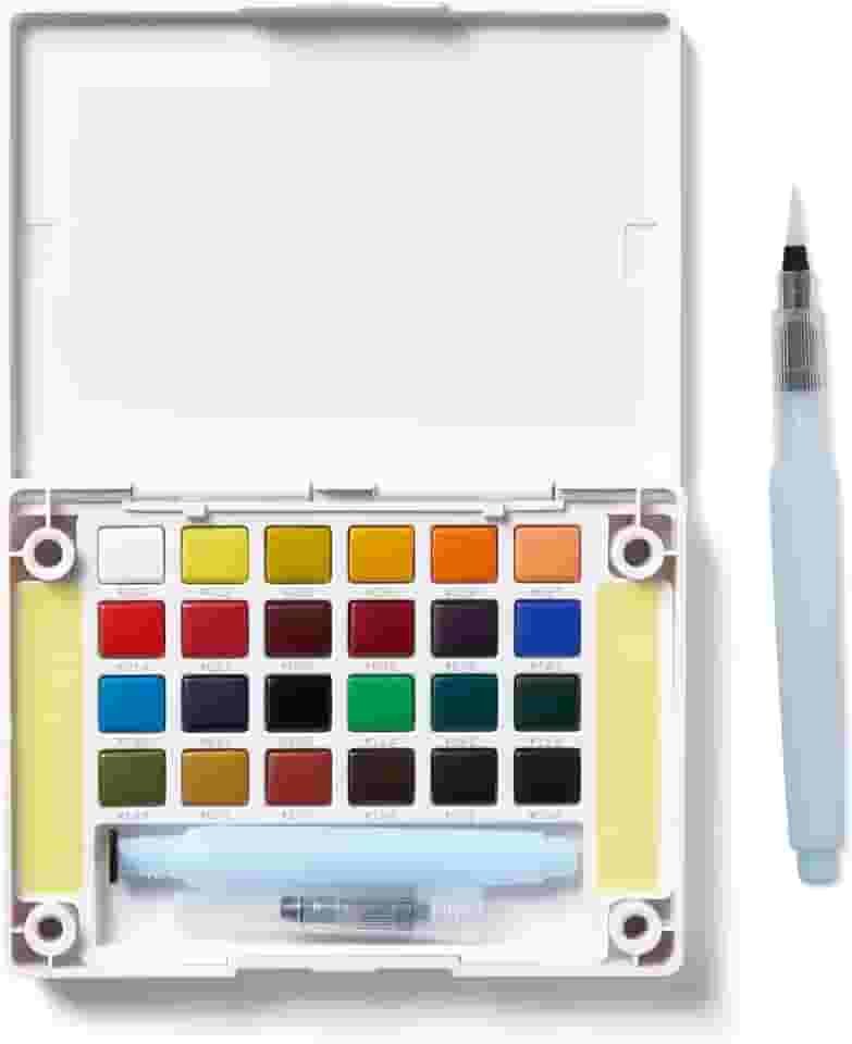 Aquarela em Pastilha KOI Sakura 24 Cores