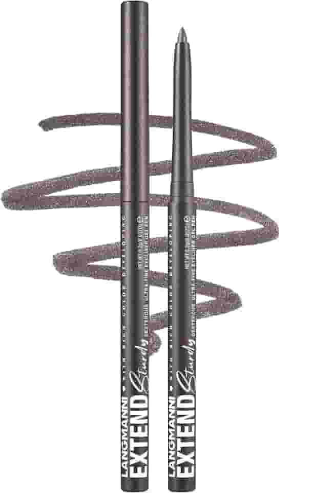 Erinde Lápis delineador em gel marrom acinzentado à prova d'água, delineador de olhos cremoso retrátil, de longa duração, ultra-suave, à prova de manchas, vegano e livre de crueldade, 10 marrom