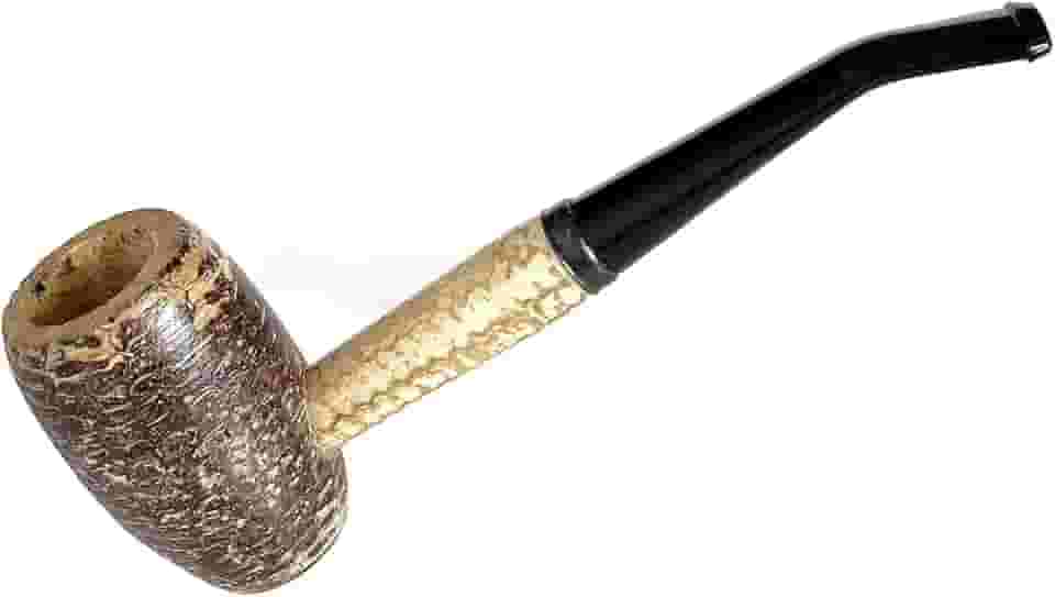 Missouri Meerschaum - Cano de Tabaco Bent Bit de Milho Marrom