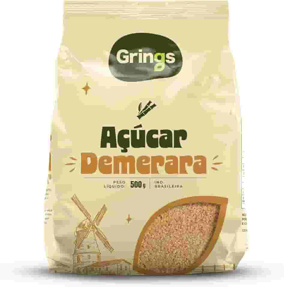 Açúcar Demerara Dourado Grings 500g
