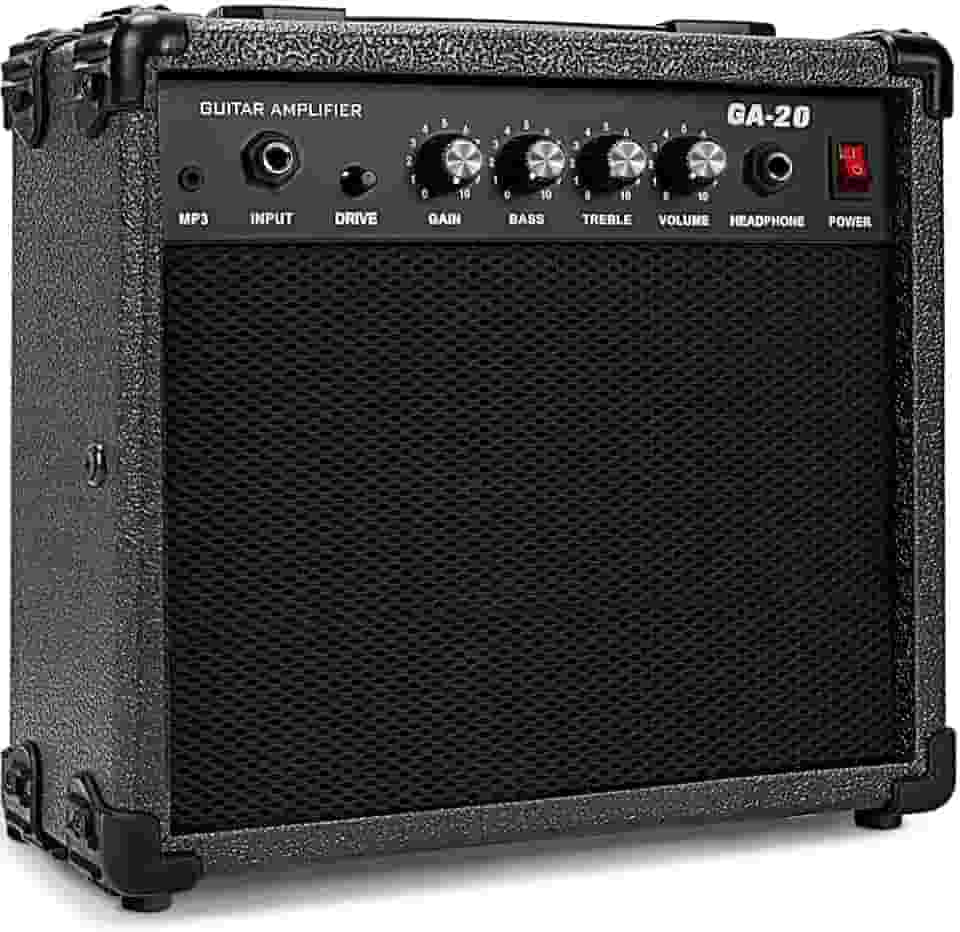 Amplificador Guitarra, Mini Amplificador Guitarra, 29 * 11 * 27CM Baixo Para Contra Baixo, Cubo para 20W de Altodesempenho (110V)