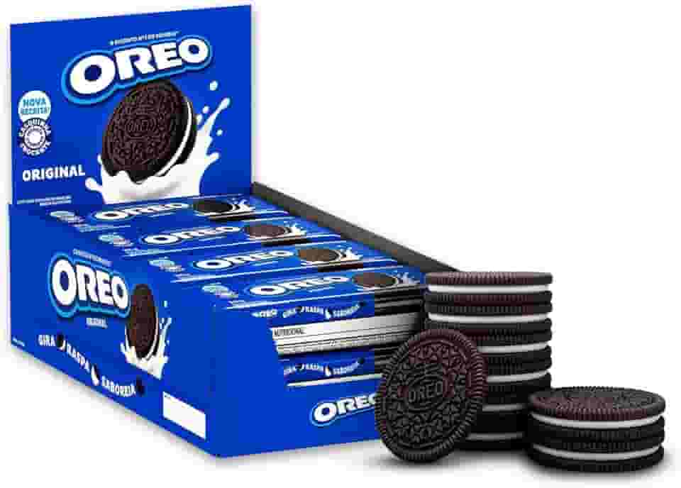 Oreo Biscoito Recheado Original Display Com 8 Unidades De 36G