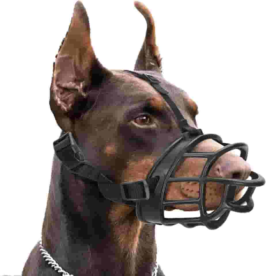 Nobleza Focinheiras para Cães, Focinheiras Respiráveis, Ajustáveis, para Cães, para Morder, Mastigar E Escovar, Protetor Bucal Acolchoado, Macio E Durável para Cães de Médio E Grande Porte, Disponívei