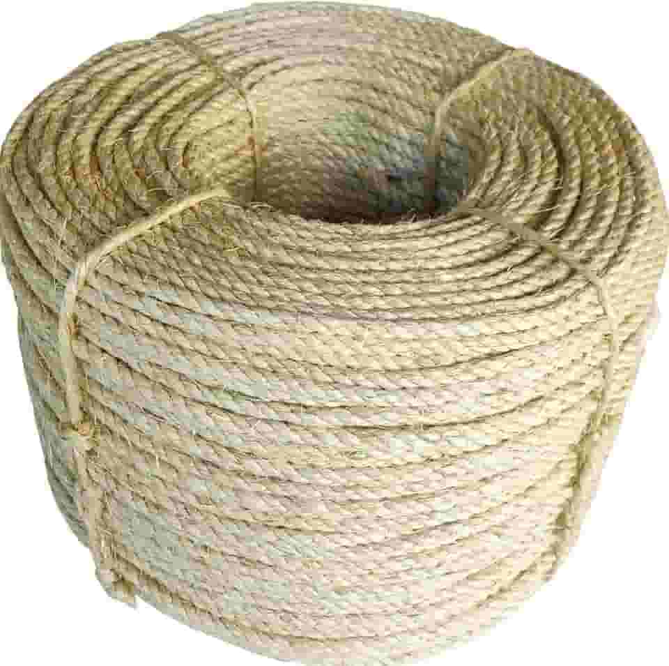Corda de Sisal 20 Metros x 5 para Arranhador de Gato