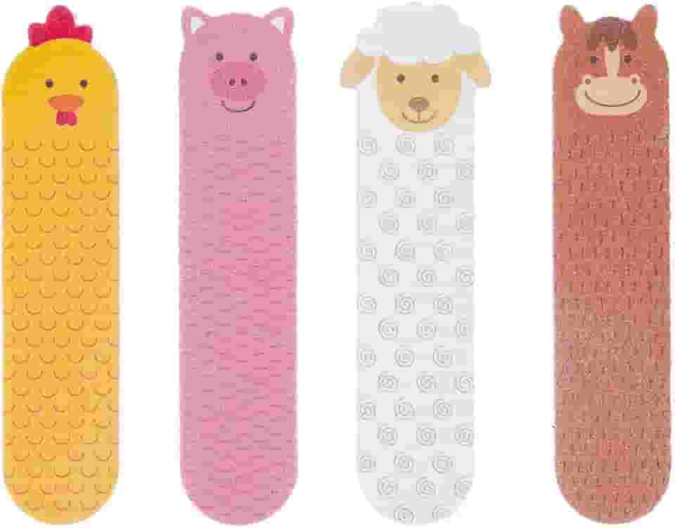 BUBA Kit lixas de unha fazendinha, Multicolorido