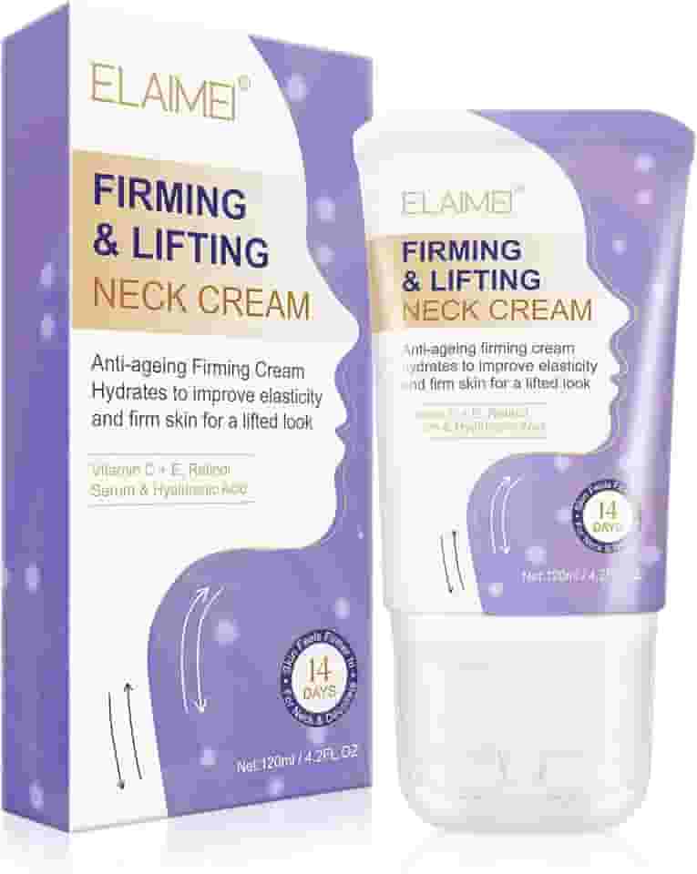 TEEROVA Creme firmador de pescoço, creme de pescoço antienvelhecimento para rugas e flacidez da pele, creme hidratante para o pescoço com rolo