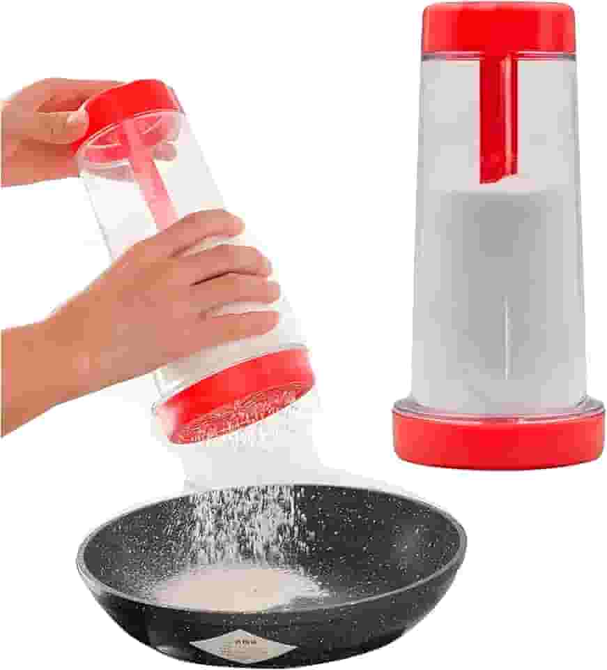 Tapioqueira Polvilhador para Tapioca – Peneira Manual Prática Para Farinha e Goma, Ideal Para Tapiocas, Panquecas e Receitas Saudáveis, Linha Premium, Fácil de Usar, Lavar e Durável.