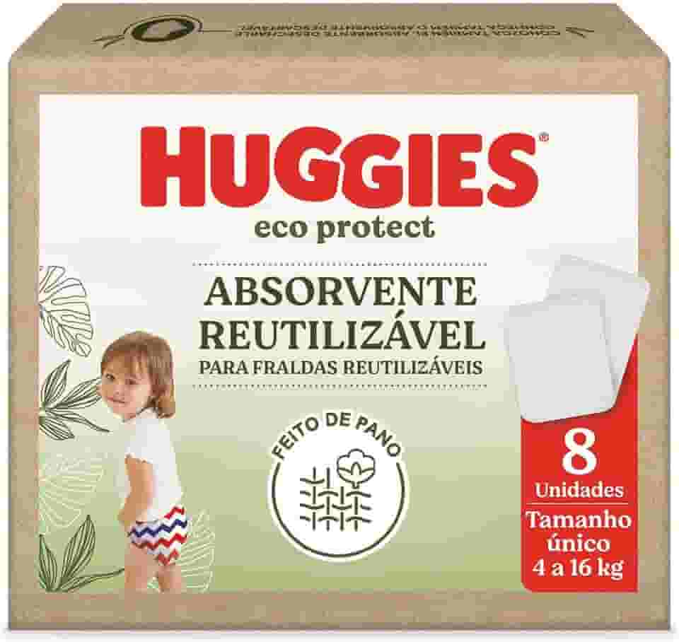 Huggies Absorvente Reutilizável p/Fralda Eco Protect - 8 un