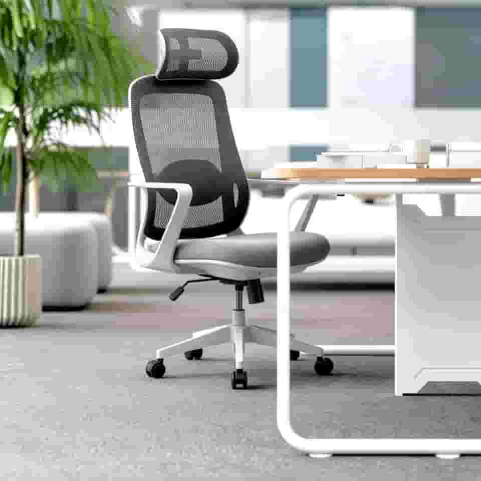 Cadeira de Escritorio Ergonômica Presidente NR17 Modelo ErgoPro One (Cinza)