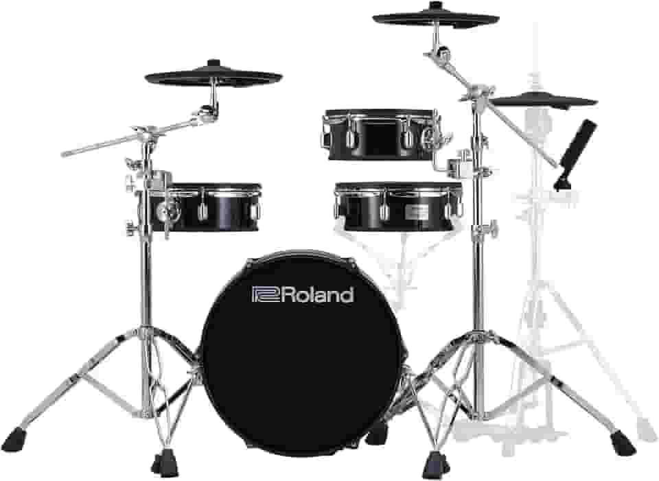 Roland Kit de bateria eletrônica estilo acústico V simplificado com cascas de profundidade rasa e módulo TD-07 (VAD103-1), preto