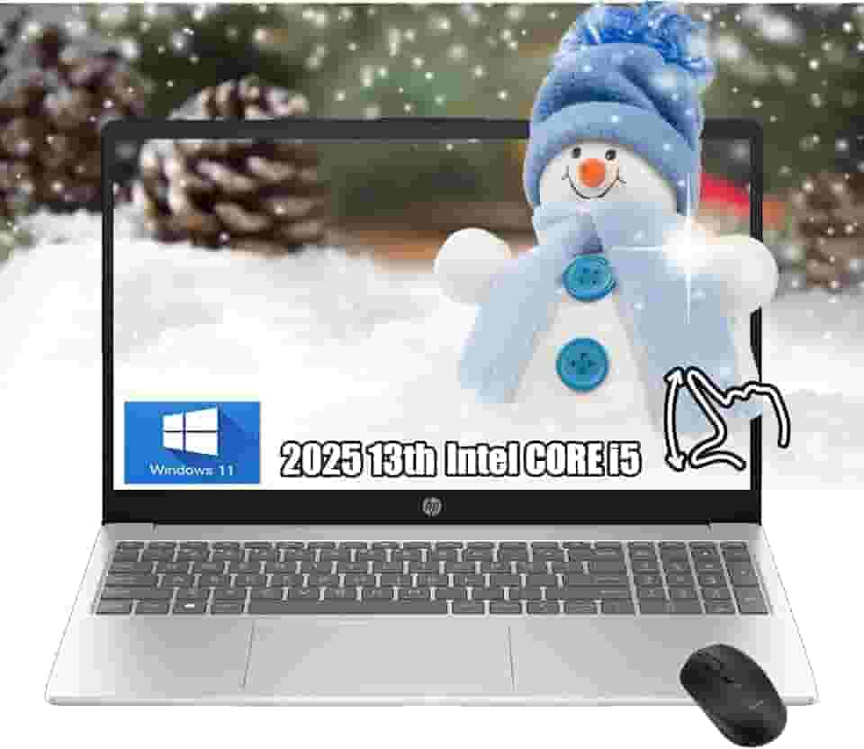 HP Laptop com tela sensível ao toque FHD de 15,6 polegadas, 13º Intel Core i5-1334U, memória DDR4 de 32 GB, SSD PCIe de 1 TB, Laptop Computadora- Work Business College Student, Windows 11, com mouse