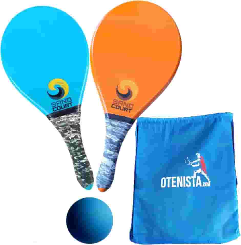 Raquete de Frescobol - Semelhante Fibra Kit 02 Raquetes, 01 Bola, 01 Sacola