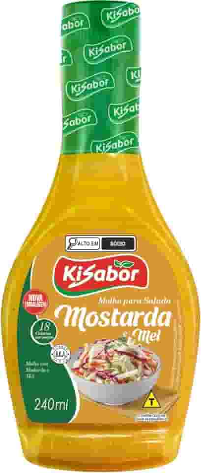 Molho para Salada, Sabor Mostarda e Mel, Kisabor, 240 Gramas