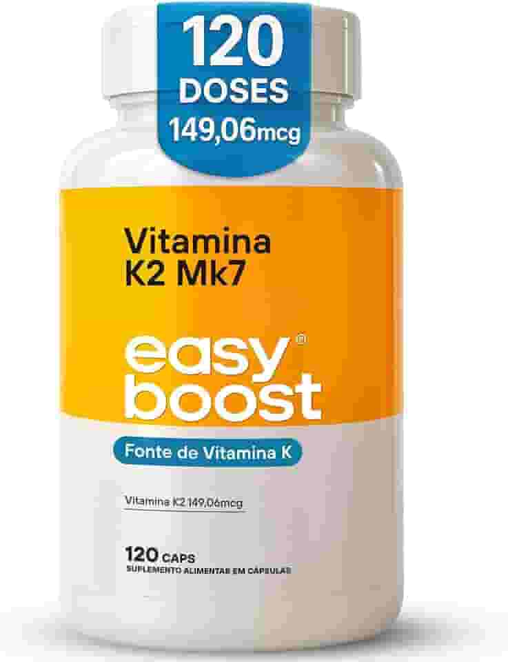 Vitamina K2 Mk7 Easy Boost 149,06mcg Menaquinona7 120 Caps