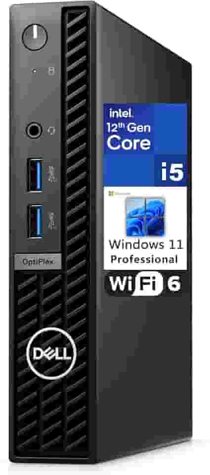Dell OptiPlex 7000 7010 MFF 1.2L Micro Form Factor Business Desktop, Intel Hexa-Core i5-12500T (Beat i7-11700T), 16GB DDR4 RAM, 512GB PCIe SSD, WiFi 6, Bluetooth, Windows 11 Pro