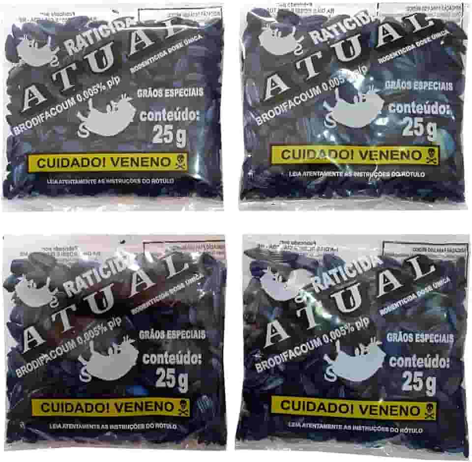 Veneno Mata Rato Raticida Semente Girassol Azul Venda Livre = 48 Unidades