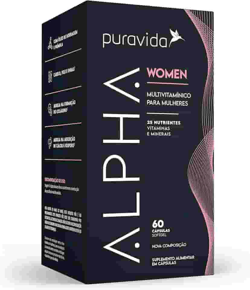 Puravida Suplemento alimentar Alpha Women 60 cápsulas
