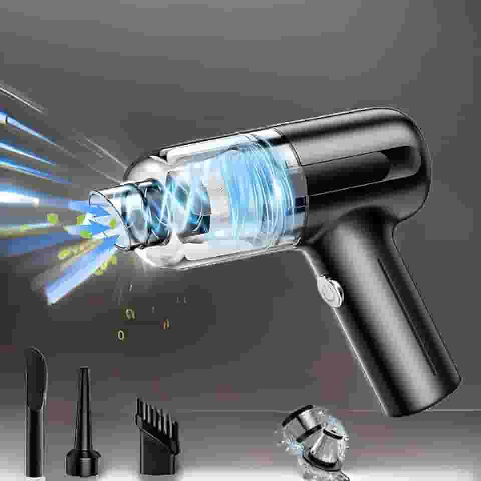 Aspirador De Pó Portátil 2 Em 1, Sucção Forte, Sem Fio, Recarregável, USB, Para Limpeza De Carro, Casa, Premium, Marca VARENZIA