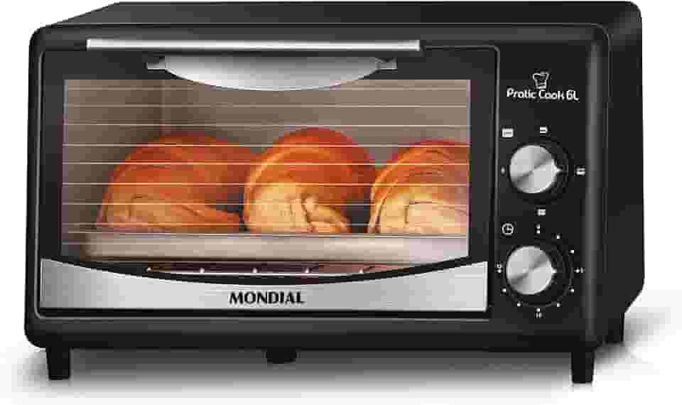 MONDIAL Forno Pratic Cook 6L, Preto, 650W, 220V - FR-09