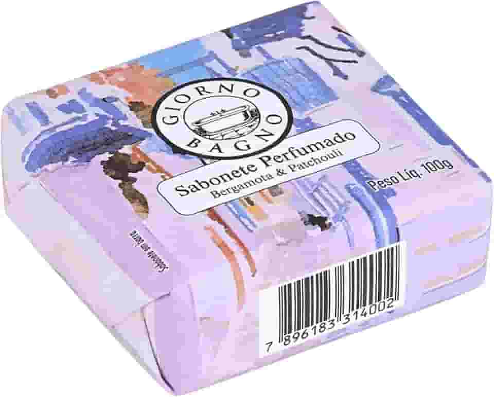 Giorno Bagno Sabonete Em Barra Para Mãos E Corpo Bergamota E Patchouli 100 G Colorido