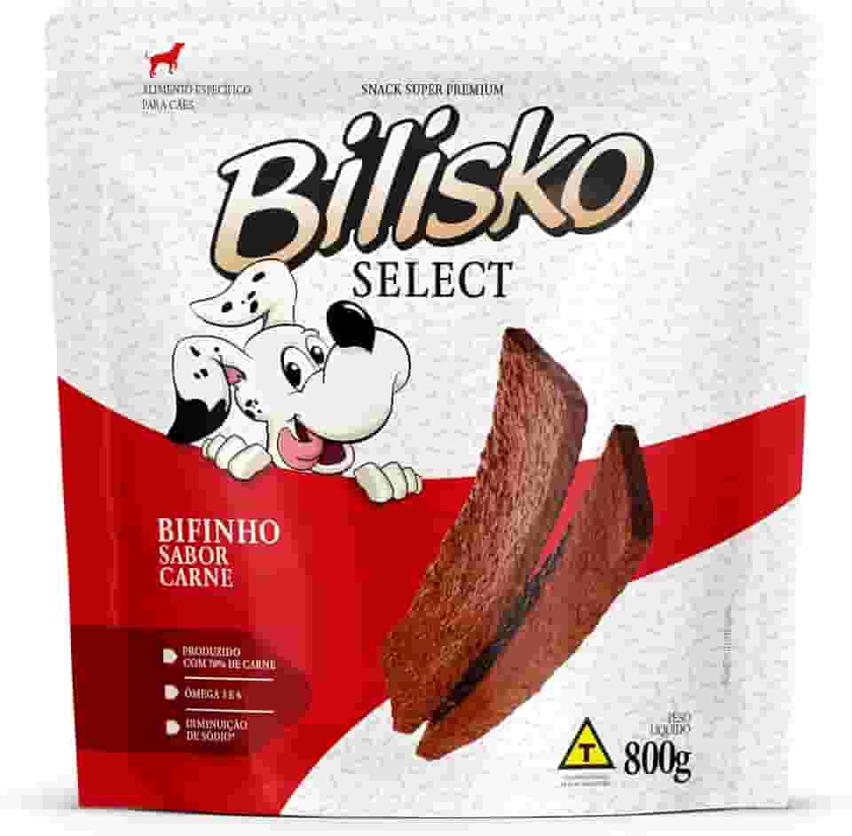 Bilisko Petisco Bifinho Sabor Carne Para Cães - 800G