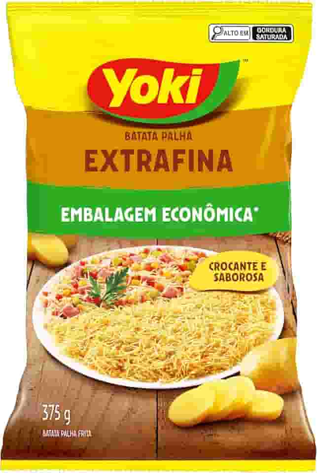 Batata Palha Frita Extrafina Yoki Pacote 375g Embalagem Econômica