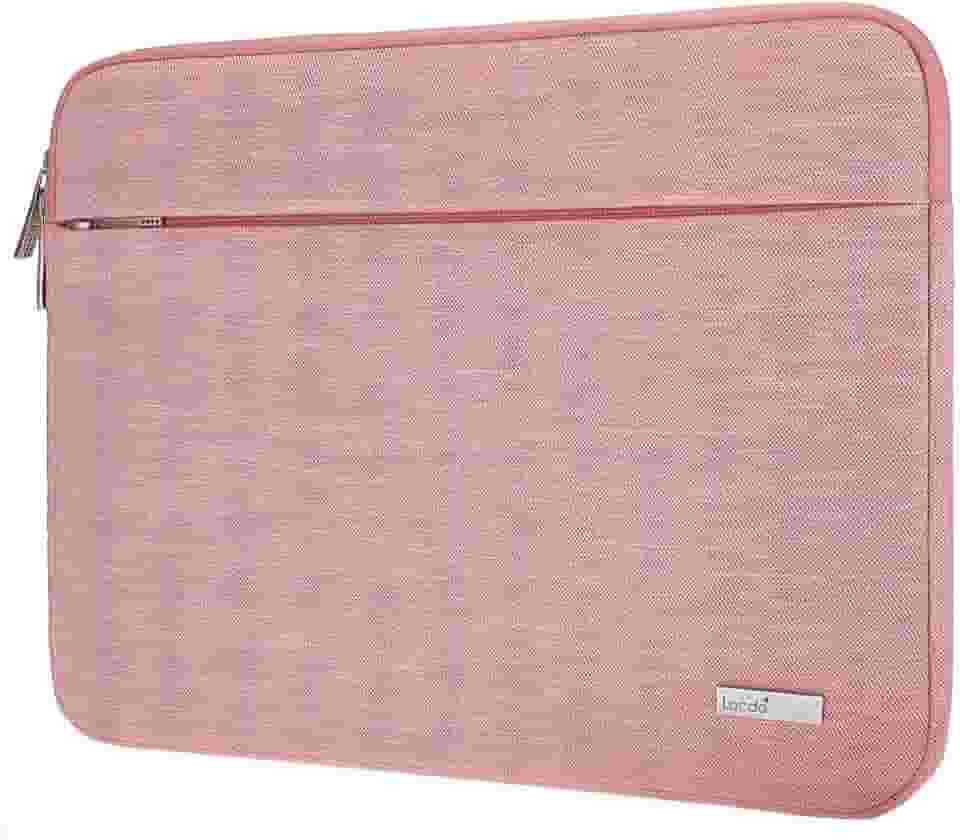 Lacdo 11" Capa para Chromebook Notebook Laptop para 11,6" Acer Samsung HP Lenovo Chromebook C330 | 11,6" Macbook Air | Microsoft New Surface Pro 9/8/X/7/6/5 Bolsa protetora para computador, Rosa