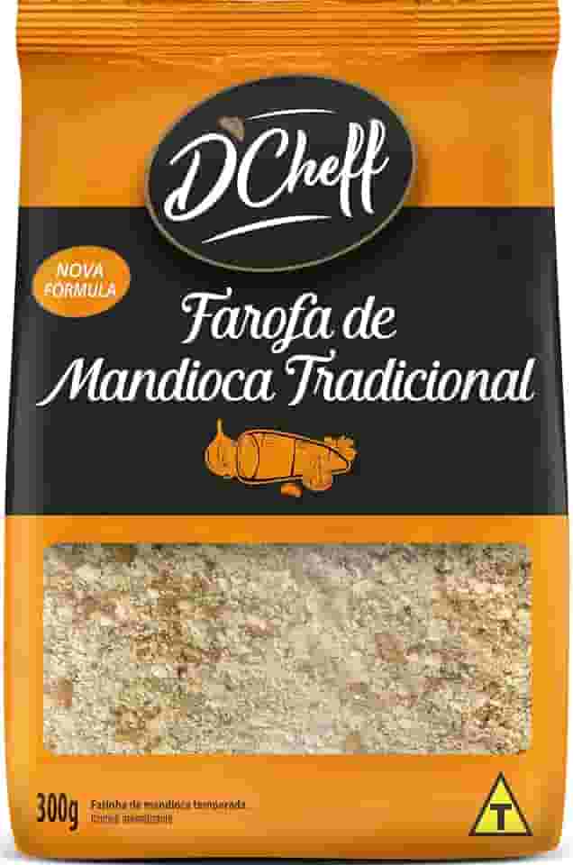 D´Cheff Farofa De Mandioca Tradicional 300 Gramas