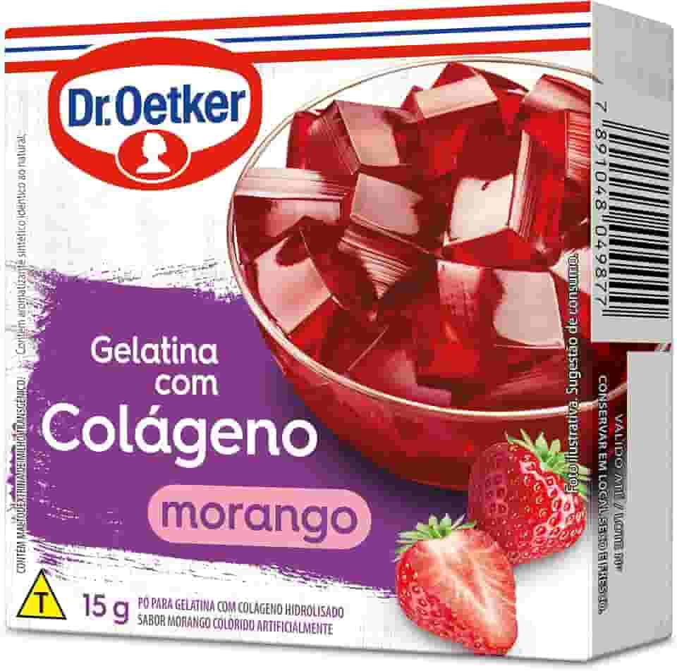 Gelatina com Colageno Morango