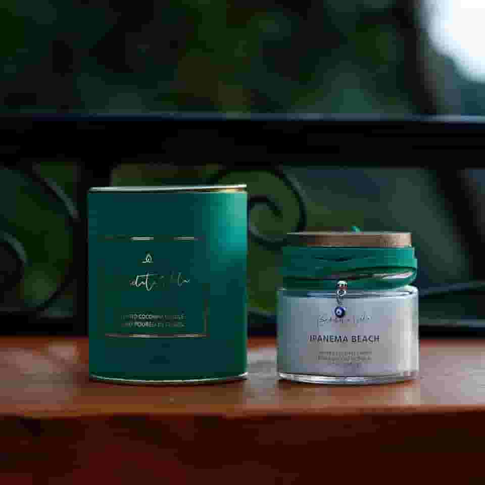 Vela Vegetal Aroma Ipanema Beach praia mar - Bendita Vela - Coleção aromas do Brasil