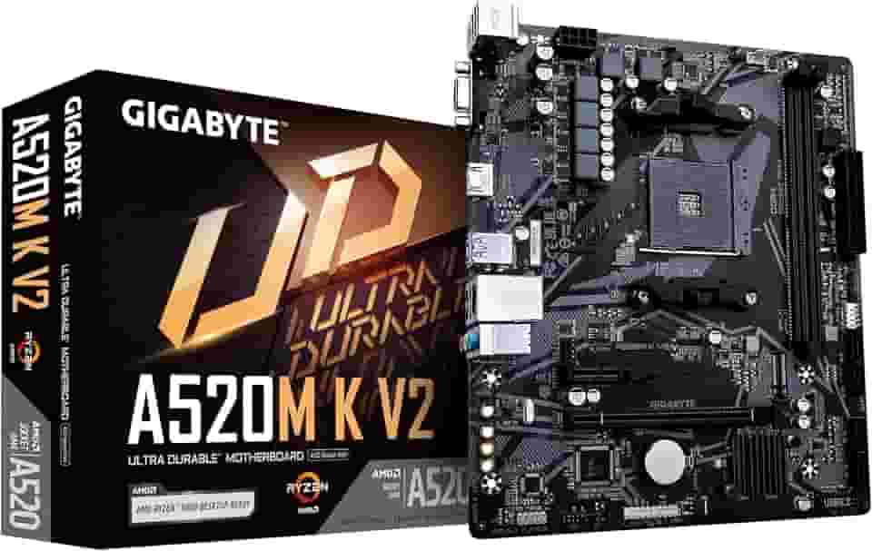 PLACA MAE GIGABYTE A520M K V2 (REV. 1.0) CHIPSET AMD A520 AM4, MATX, DDR4 - A520M K V2 1.0