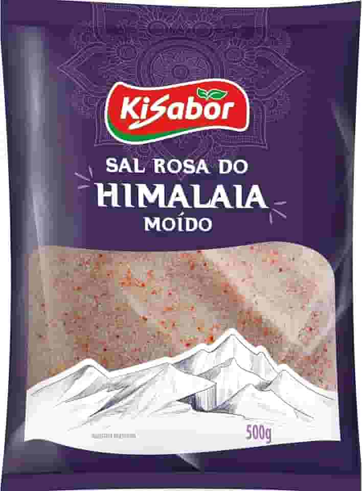 KiSabor Sal Rosa Do Himalaia Moído Kisabor 500 Gramas
