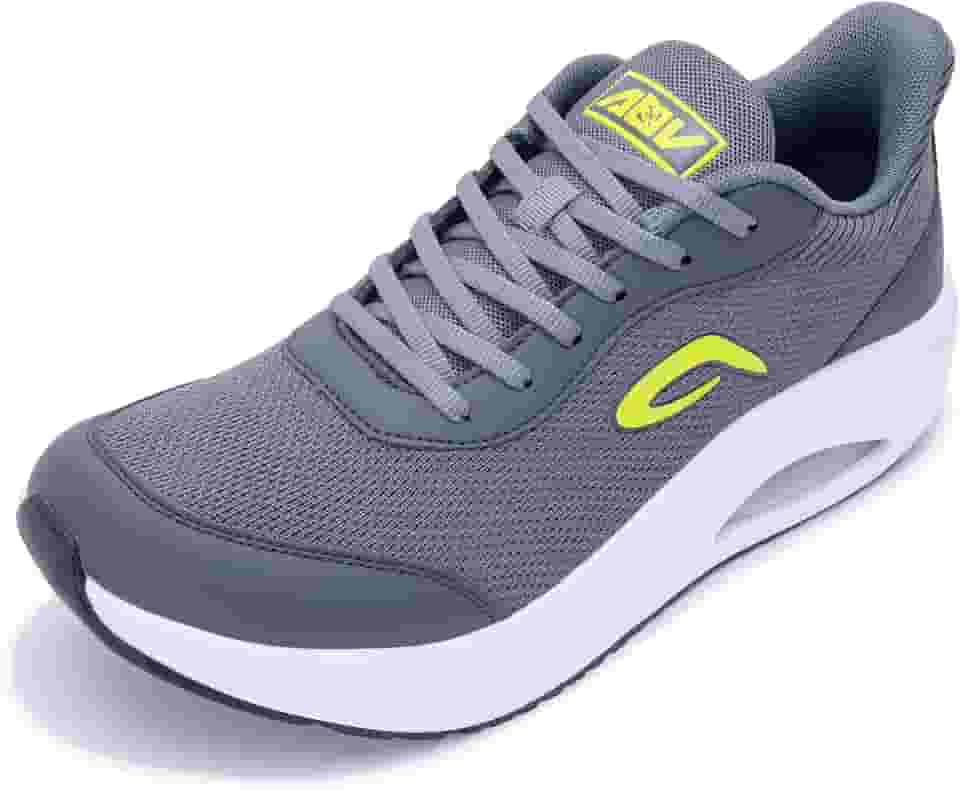 Sapatos masculinos com bico largo | Tênis de caminhada com suporte de arco | Sapatos ortopédicos para joanetes, fascite plantar, ficar em pé o dia todo, Verde (Greygreen), 9.5 Wide