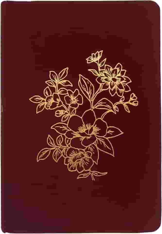 Bíblia NVI Bible Journaling, tecido vinho sobre capa dura, com espaço para anotações, Leitura Perfeita, Falei com Amor: Bíblia Sagrada Nova Versão Internacional